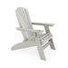 Giga Adirondack arm chair made of durable HDPE poly lumber, perfect for poolside, patio, or garden relaxation.
