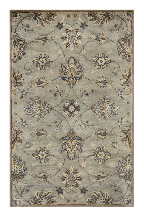 5' x 8' Wool Hand Tufted Area Rug - Gray