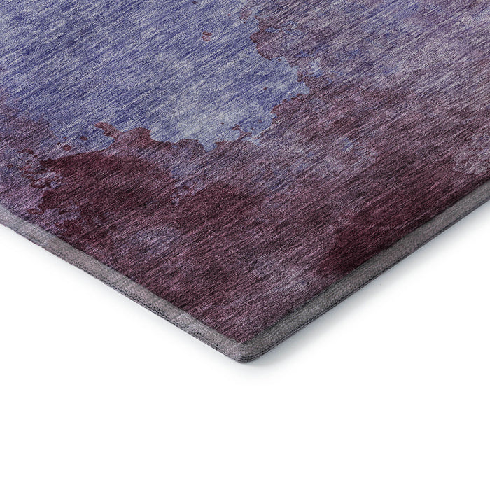 10' X 14' Abstract Washable Area Rug With UV Protection (686180) - Purple / Lavender