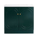 Contemporary Giga freestanding bathroom vanity with resin sink and soft-close cabinet doors, modern bathroom storage unit