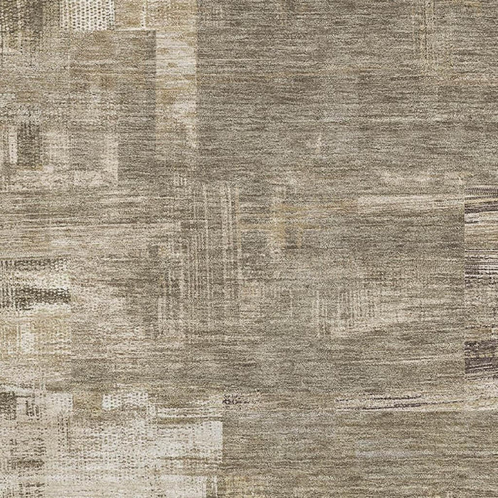 10' X 14' Abstract Washable Area Rug With UV Protection (693090) - Coffee / Beige / Ivory
