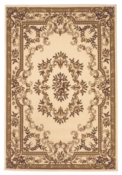 9' x 13' Polypropylene Area Rug - Ivory
