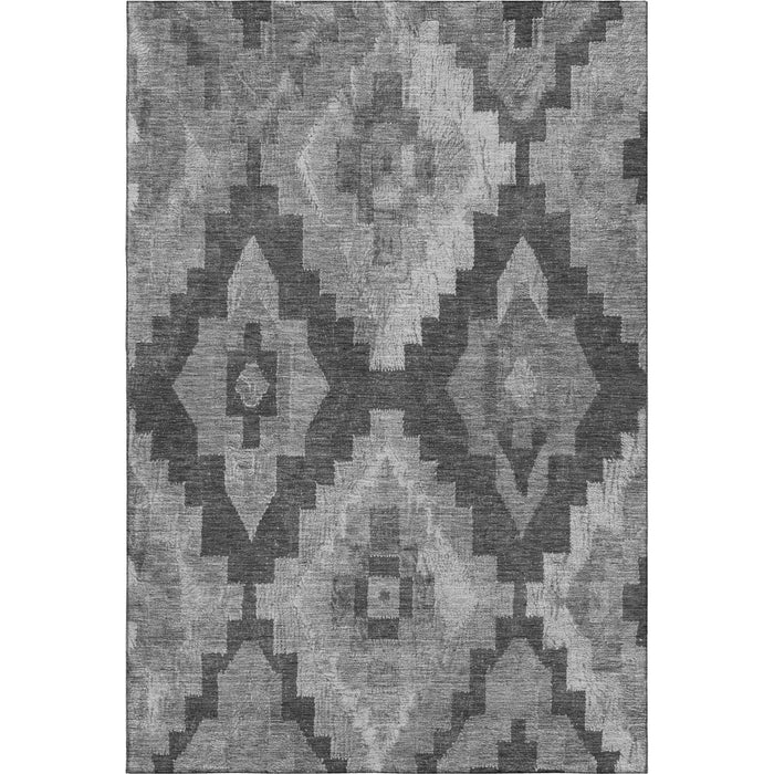 10' X 14' Washable Area Rug With UV Protection (707227) - Gray / Silver