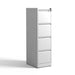 Giga steel vertical filing cabinet with lock, designed for A4, legal, and letter-sized documents, featuring multiple drawers.
