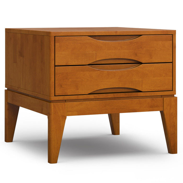 Square End Table - Brown