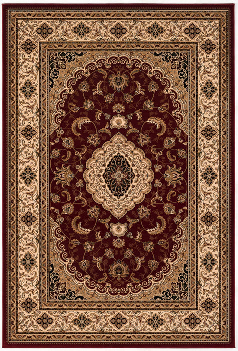 10' x 13' Oriental Distressed Area Rug - Red And Beige