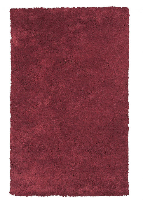 8' x 10' Polyester Area Rug - Red