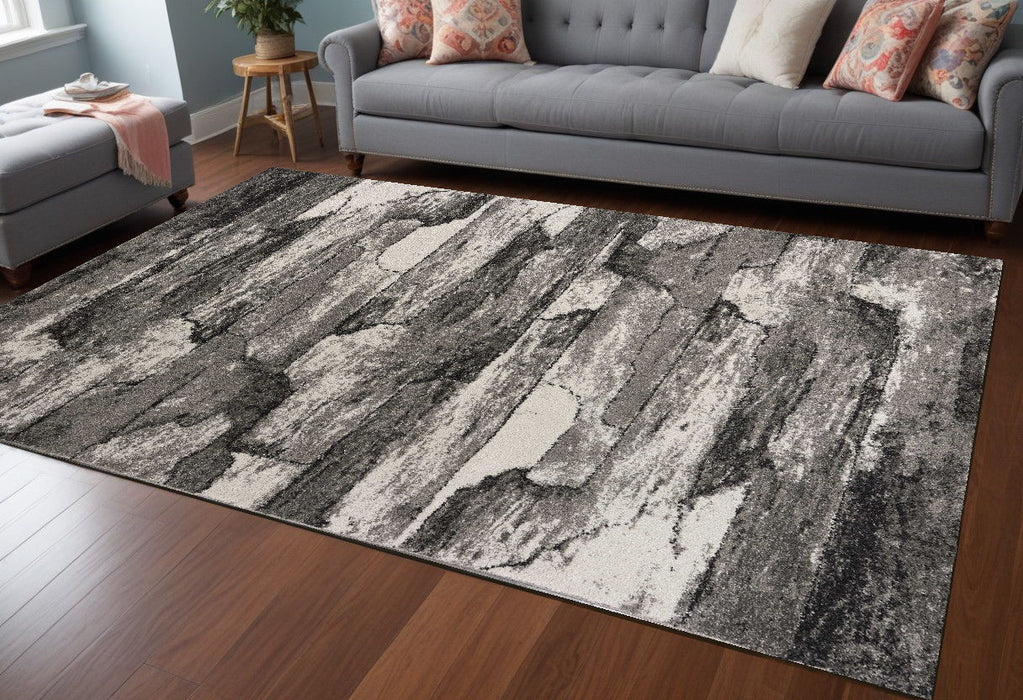 7.8' x 10.8' Abstract Area Rug - Gray