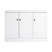 Giga contemporary freestanding bathroom vanity with resin sink and soft-close cabinet doors, modern and stylish bathroom furniture