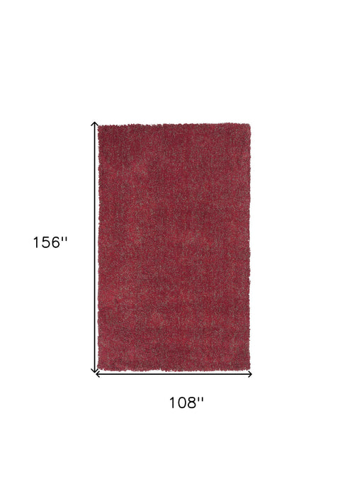 9' x 13' Hand Woven Area Rug - Red