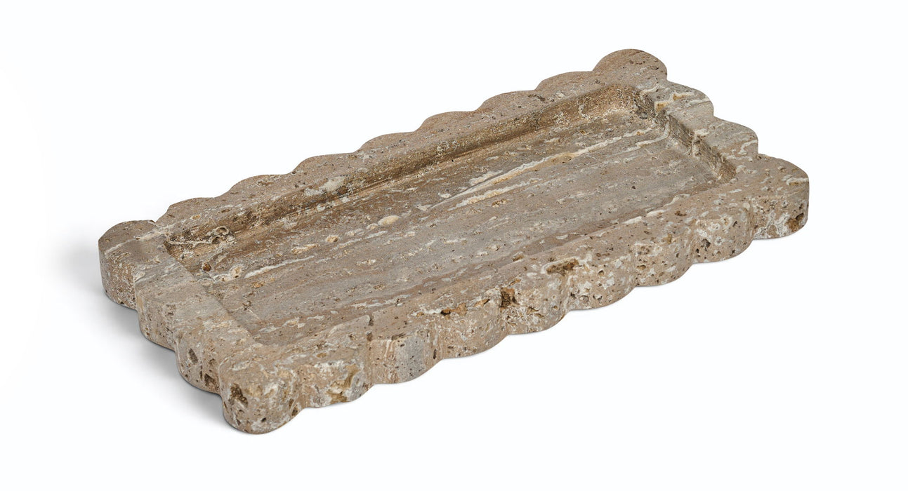 Elegant marble tray by Meridian Furniture, Josie collection, featuring a smooth, polished surface perfect for decorative or serving use.