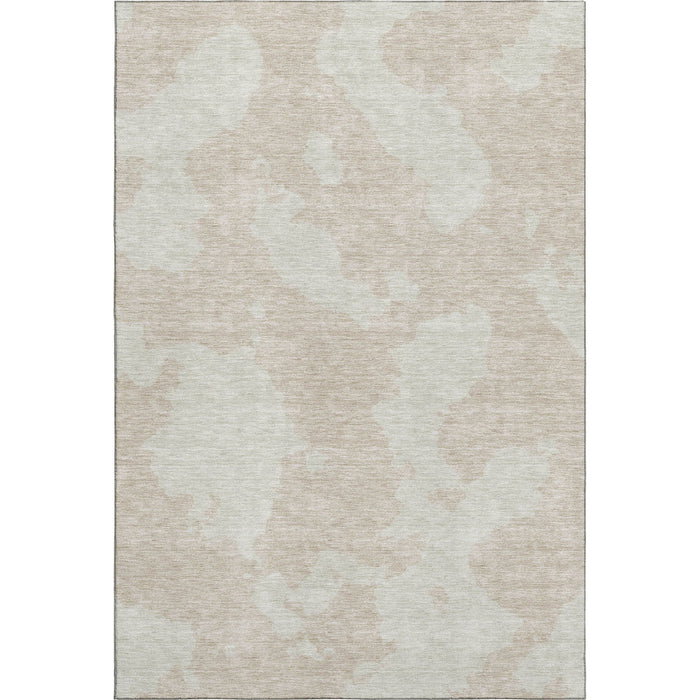 10' X 14' Abstract Washable Area Rug With UV Protection (676998) - Beige / Ivory
