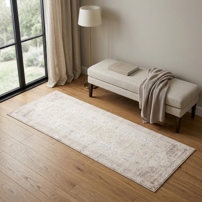 2' X 5' Medallion Runner Rug (534019) - Beige