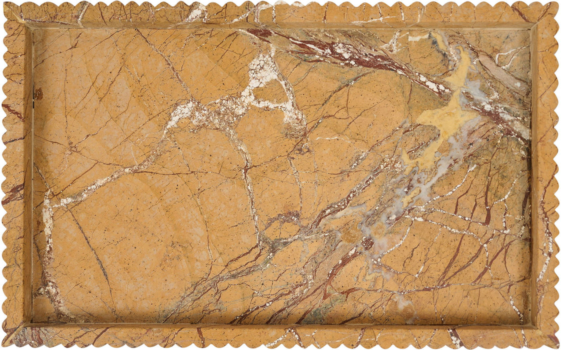 Marble tray from Meridian Furniture featuring a smooth, polished surface and elegant design, ideal for decor or serving.