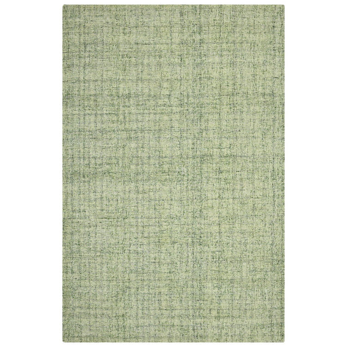 8' X 10' Wool Striped Hand Tufted Area Rug - Green And Light