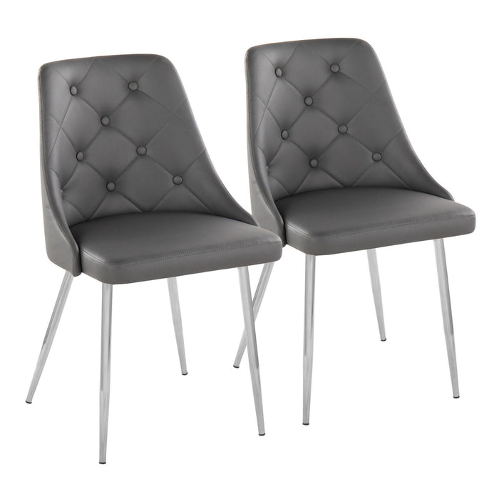 Marche - Chair (Set of 2) - Chrome Legs