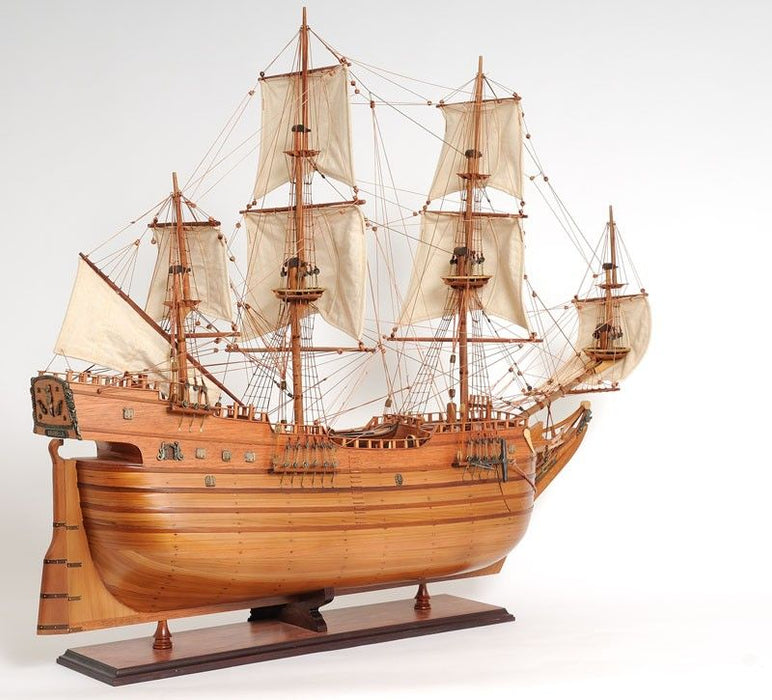 Hand Painted Boat (401978) - Brown