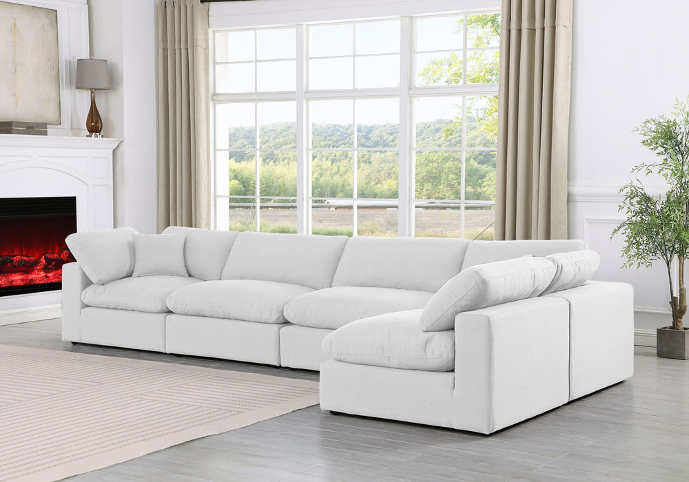 Comfy - 5 Piece Linen Modular Sectional