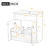 Giga bathroom vanity with sink, freestanding storage cabinet, soft-closing doors, and handles, ideal for modern bathroom decor.