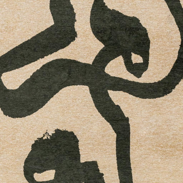 6' X 8' Abstract Washable Area Rug With UV Protection (610009) - Beige / Green