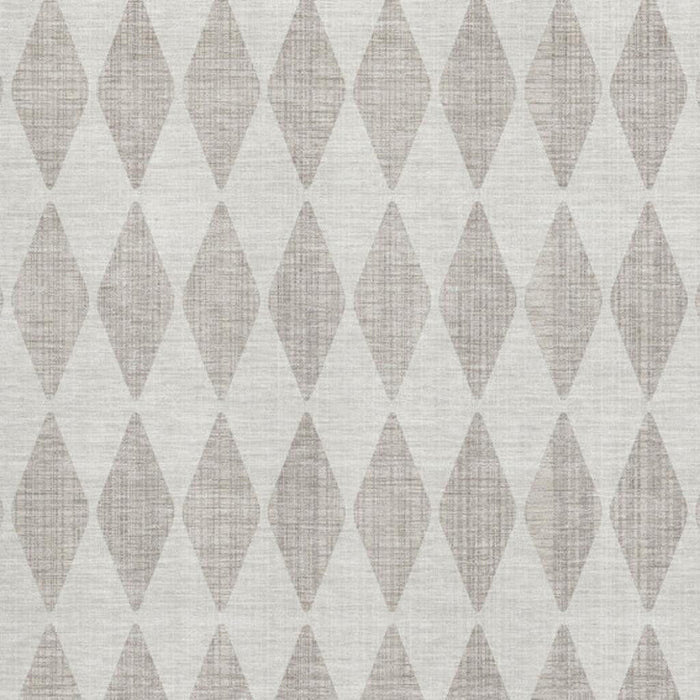 9' X 12' Diamond Washable Area Rug With UV Protection (650019) - Beige / Ivory
