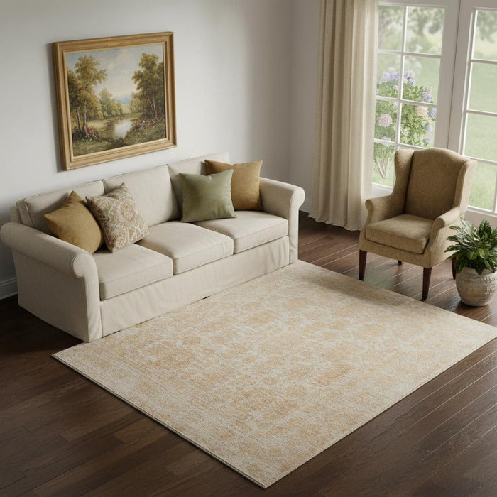 5' X 8' Oriental Hand Woven Area Rug (722271) - Blue / Ivory