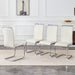 Set of Giga dining chairs with ergonomic backrests, showcasing modern design and comfortable seating for dining rooms.