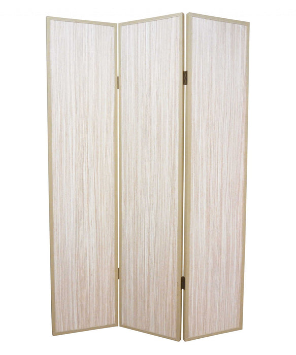 47" x 71" Wood Screen - Beige