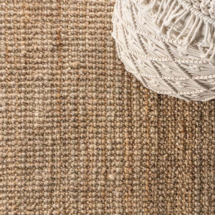 12' X 18' Jute Handmade Area Rug With Fringe (684889) - Natural