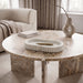 Marble tray by Meridian Furniture featuring a sleek, genuine marble surface with rounded edges and a minimalist design.