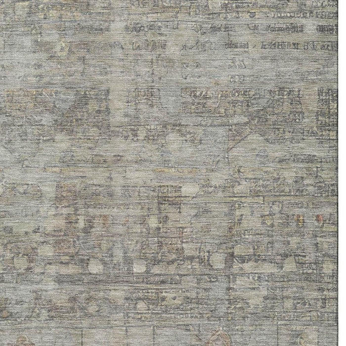 10' X 14' Geometric Washable Area Rug With UV Protection (700763) - Taupe / Beige