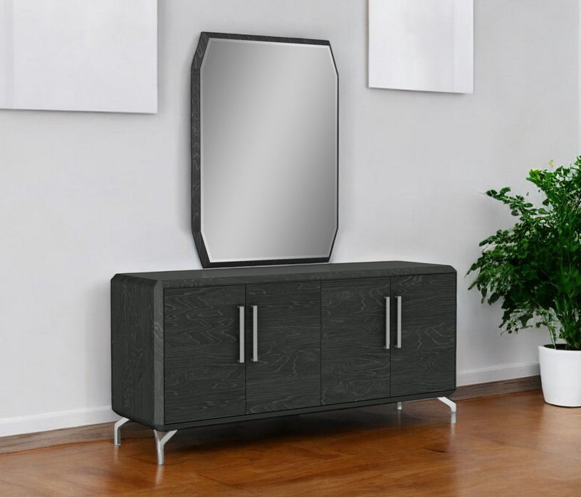 Stainless Steel Solid Console Table - Gray