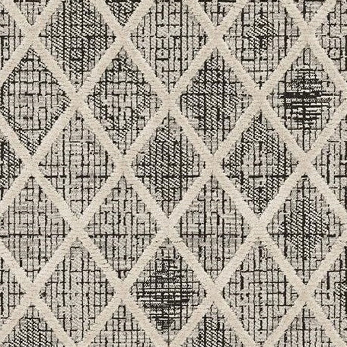 94" x 130" Polyester Rug - Charcoal