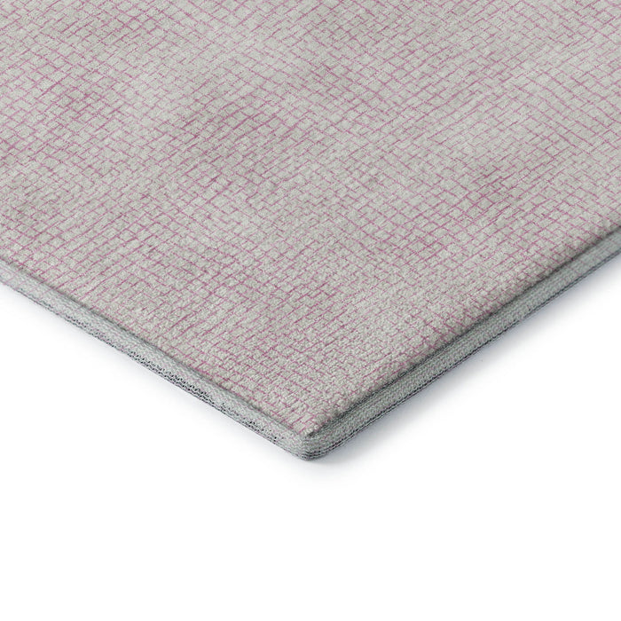 10' X 14' Geometric Washable Area Rug With UV Protection (682925) - Pink / Ivory