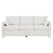 Giga ivory white modern 3-seater chenille sofa with plush cushions and deep seat, perfect for living room or family space.