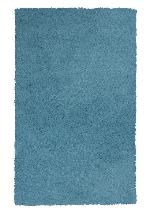 8' x 11' Indoor Shag Rug - Highlighter Blue