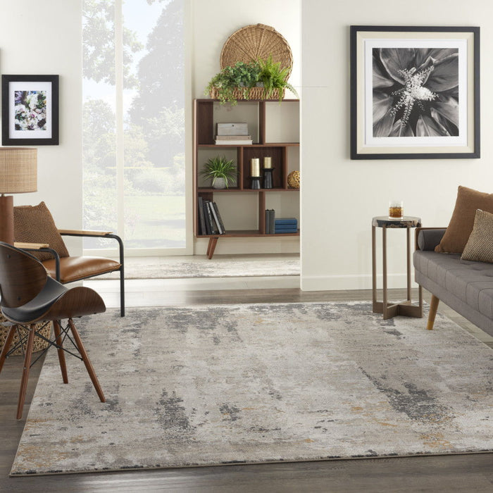 8' X 10' Abstract Area Rug - Cream