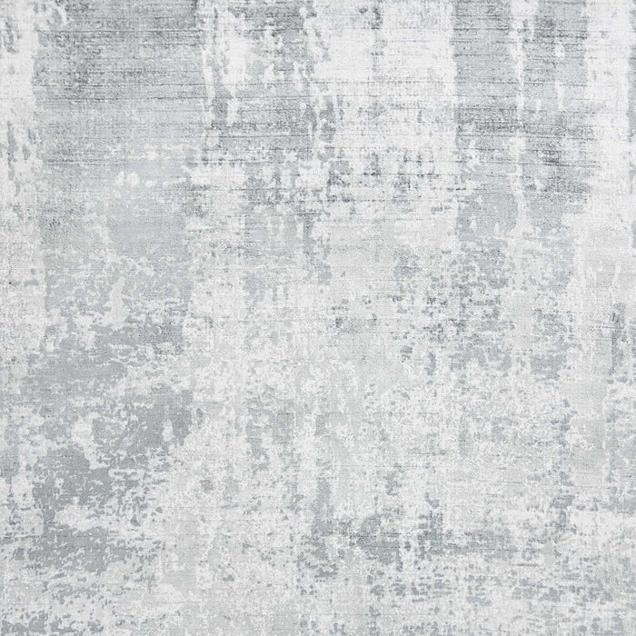 8' x 10' Hand Loomed Abstract Brushstroke Indoor Area Rug - Dew Gray