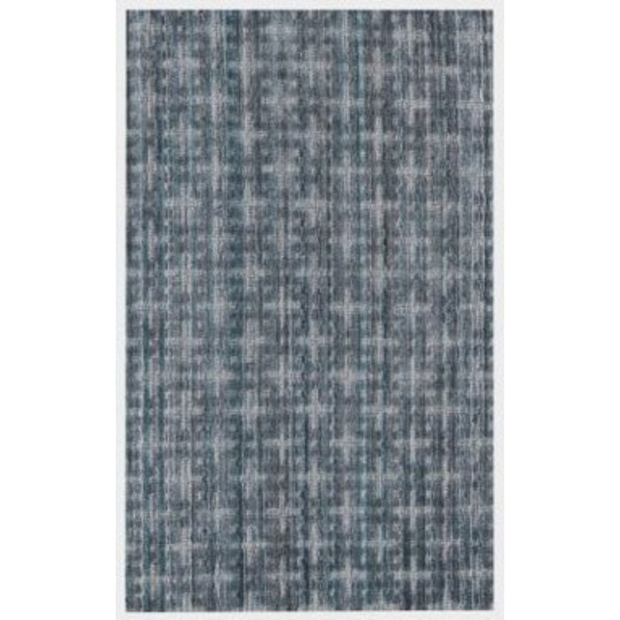 8' x 10' Charcoal Hand Loomed Area Rug - Blue And And