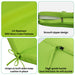Giga 2-piece outdoor chaise lounge cushion set with matching apple green pillows, back and seat replacement cushions for patio furniture.