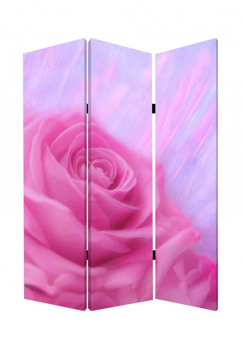 Wood Canvas Flourish Screen - Multi Color