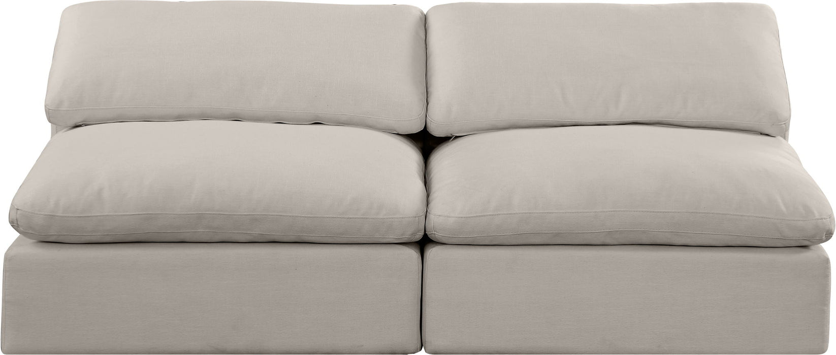 Comfy - Linen Modular Armless Sofa 2 Seats
