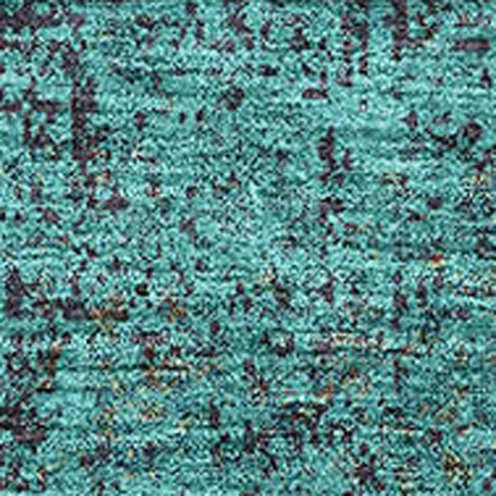 10' X 14' Abstract Washable Area Rug With UV Protection (674898) - Teal / Brown
