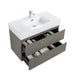 Giga Alice bathroom vanity with wall-mounted design, large storage, one-piece sink basin, modern style, without drain or faucet.