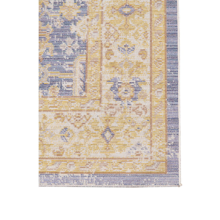 9' x 13' Floral Power Loom Area Rug - Lavender And Orange