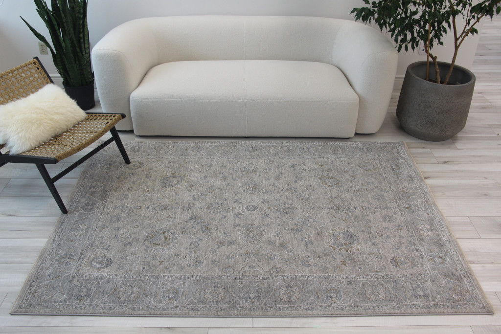 9' x 12' Southwestern Power Loom Stain Resistant Area Rug - Cream