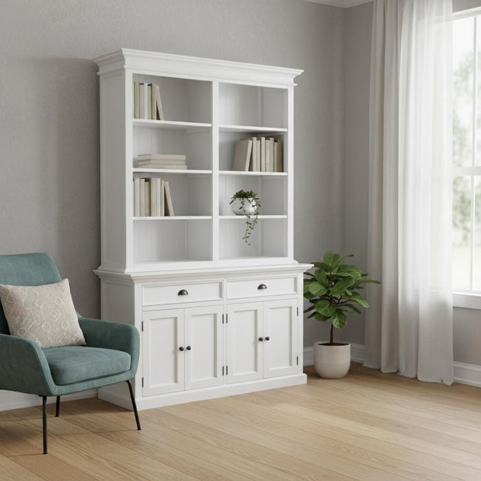 Adjustable Four Tier Bookcase (397123) - White