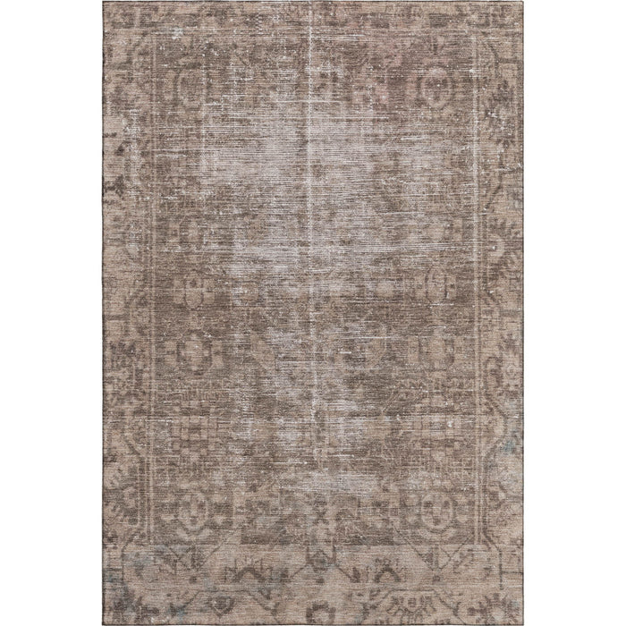 10' X 14' Oriental Washable Area Rug With UV Protection (691920) - Brown / Beige / Taupe