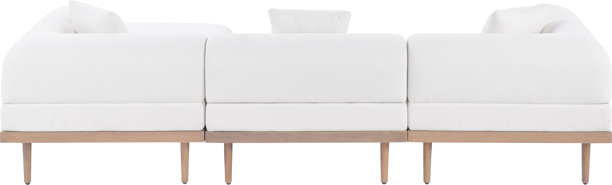 Laguna - 4 Piece 106.5" Upholstered Outdoor Patio Modular Sectional