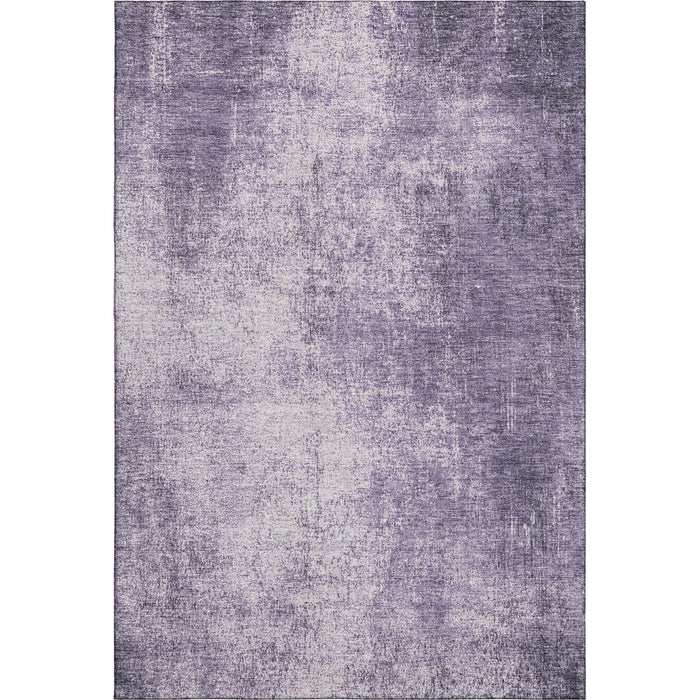 10' X 14' Abstract Washable Area Rug With UV Protection (707611) - Lavender / Gray